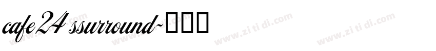 cafe24 ssurround字体转换